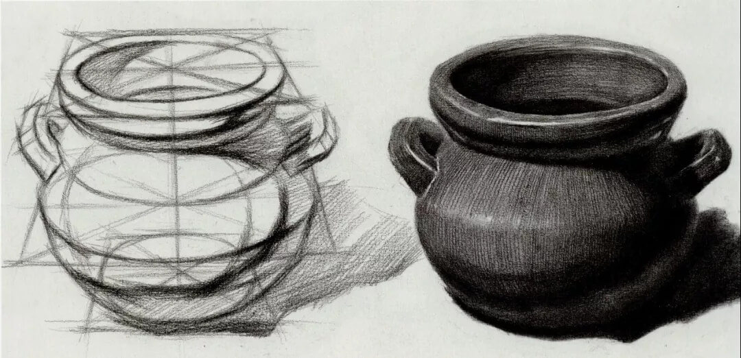 美术集训中，出现次数最多的陶罐画法，作为江苏画室学子的你会了吗？图五